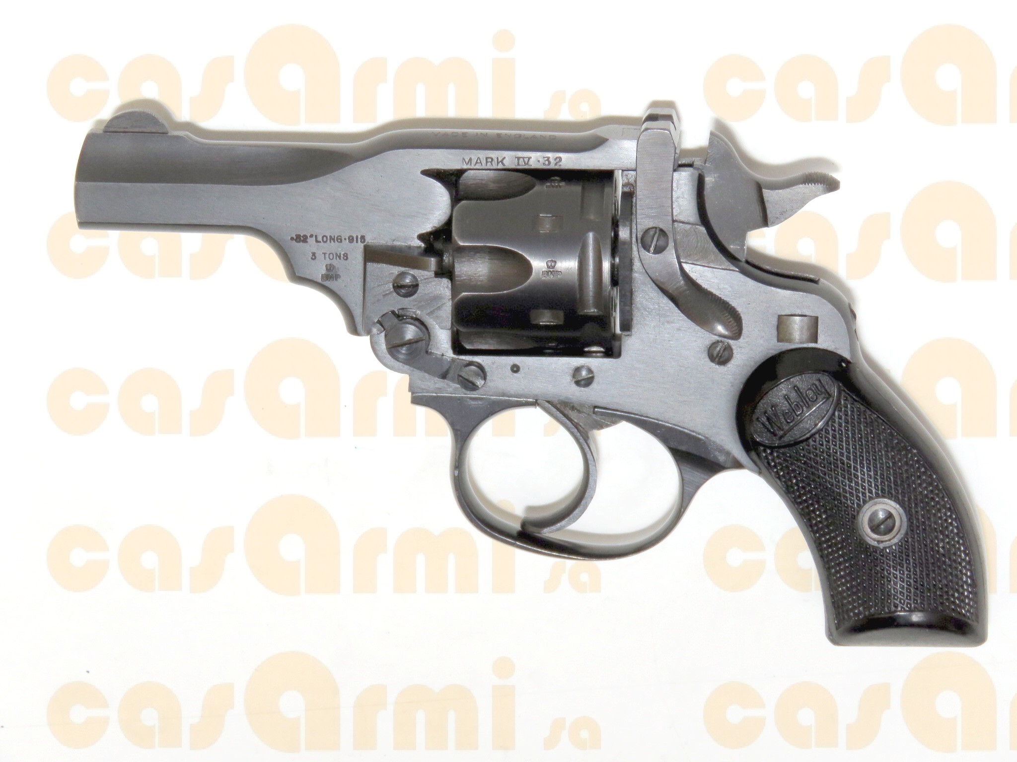 Webley mod. Mark IV PKT, con scatola originale in cartone .32 S&W long